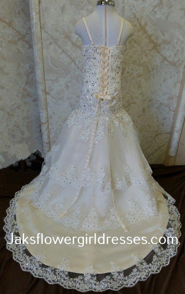 fit and flare flower girl dress